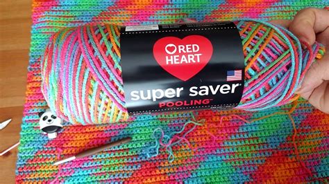 Planned Pooling Blanket Cal Red Heart Ss Part 1 Youtube