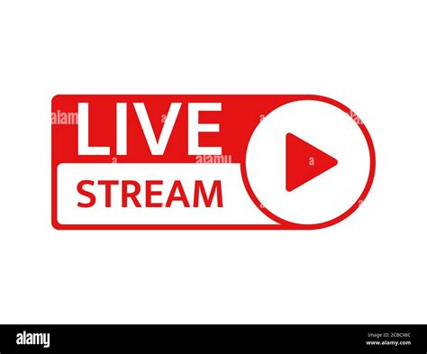 Live Stream Icon Live Streaming Video News Symbol On White