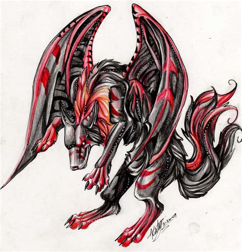 Flying Demon Wolf By Lucky978 On Deviantart