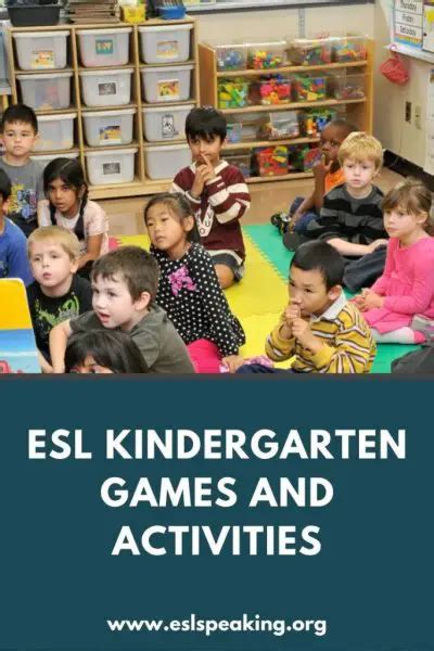 Esl Games For Kindergarten The Best Esl Kindergarten Ideas