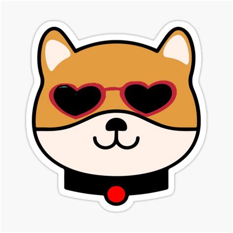 Doge Sunglasses Sticker For Sale By Dionysusgk555 Redbubble