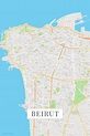 Beirut Map Detailed