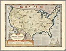 A Map of the United States Showing Boundaries at the Close of the Civil ...