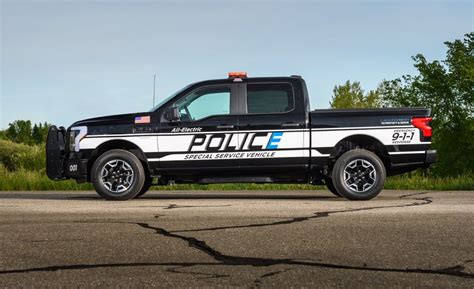 Ford Reveals F 150 Lightning Pro Ssv The Ev Trucks Police Model