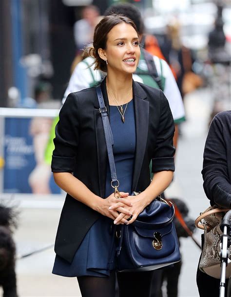 Jessica Alba Street Style 2014 Out In New York City September