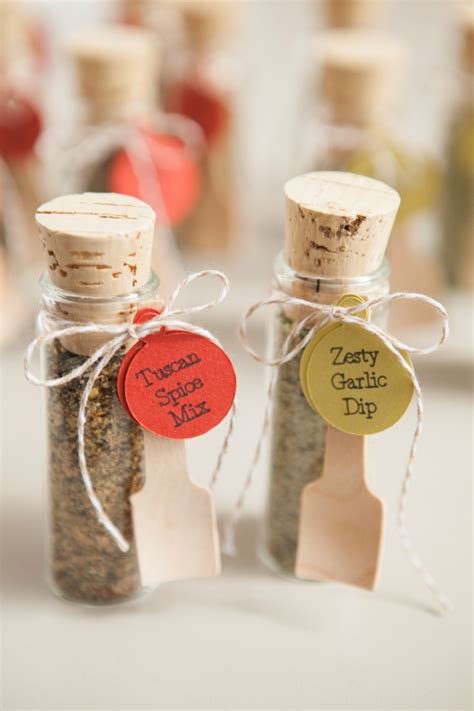 Make Your Own Adorable Spice Dip Mix Wedding Favors