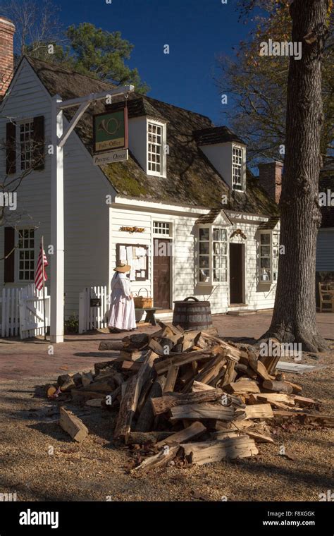 Colonial Town 18th Century Williamsburg Virginia Hi Res Stock