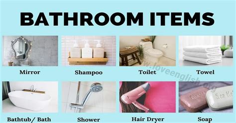 Bathroom Accessories Names In English With Pictures Best Design Idea