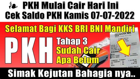 Sore Ini Ada Data Bnba Kpm Pkh Yang Turun Apakah Data Pencairan Pkh