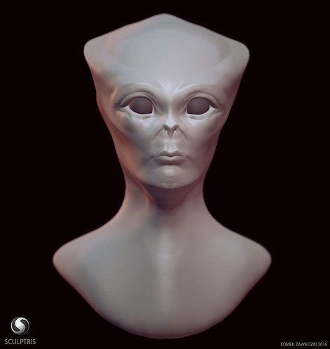 Alien Head Sculpt 3d Cgtrader
