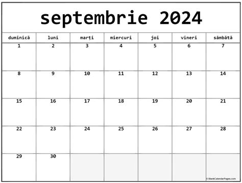 Calendarul Septembrie 2022 Imprimabil Gratuit In Romana
