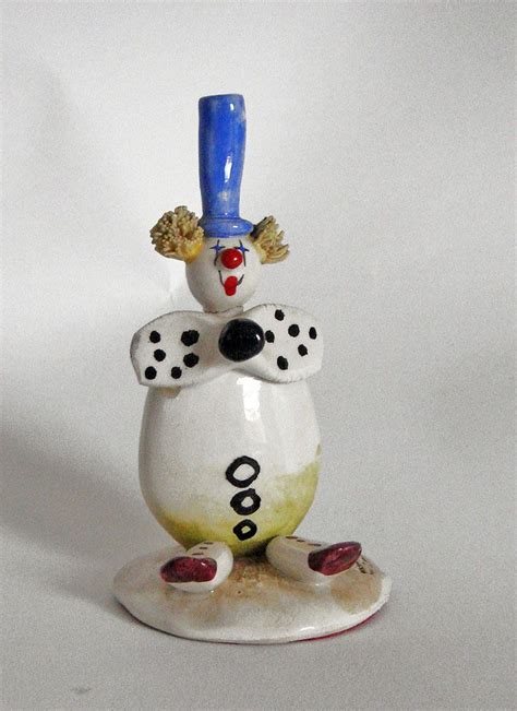 Ceramic Clown Figurine W Cabrelli Italy Olaf The Snowman Clown