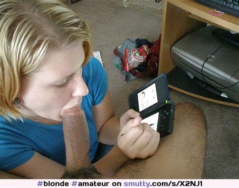 Blonde Amateur Blowjob Funny Videogame