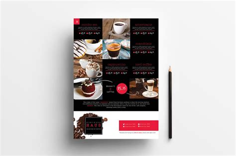 A4 Cafe Menu Template In Psd Ai And Vector Brandpacks