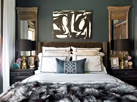 How To Style Dark Bedroom Walls Tips Paint Color Guide Dark Bedroom