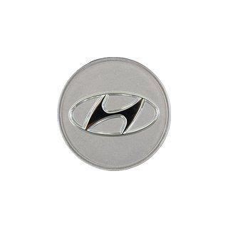 Hyundai Alloy Wheel Center Cap Silver 56mm Diameter