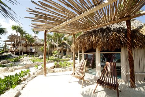 Oceanfront Cabana In Tulum Glamping In Mexico
