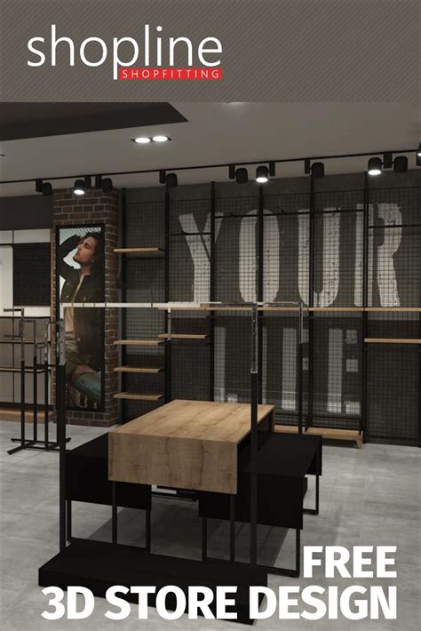 Free 3d Design Service From Shopline Shopfitting Interiores De Tienda