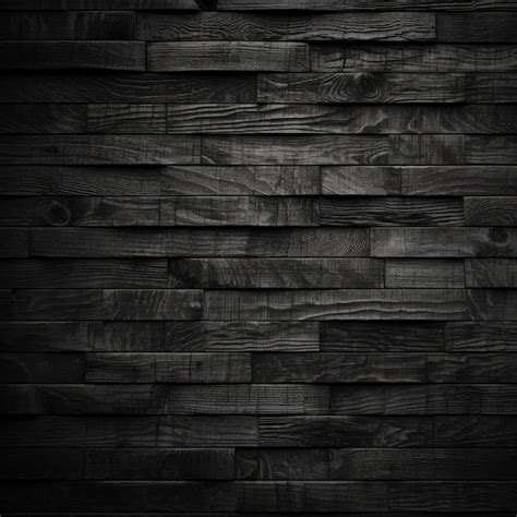 Premium Ai Image A Black Wood Wall With A Wooden Wall That Has A