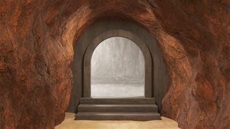 Cave Tunnel 02 3d Model Cgtrader