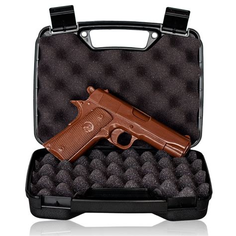 Chocolate Gun Full Sized Solid Milk Chocolate 1911 Handgun