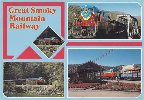 1992 Postcard Of The Great Smoky Mountain Railway The Four And A Half