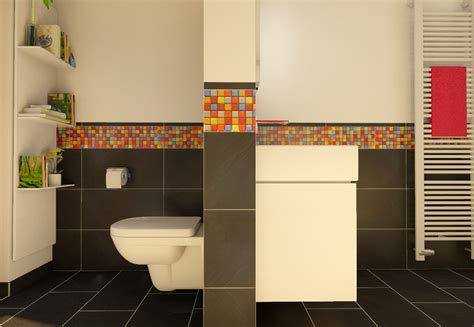 Das badezimmer ist ein ort der erholung. Badplanung: Schmales Badezimmer mit Mosaik - my lovely ...