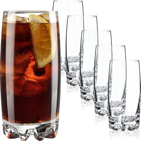 Kadax Water Glasses Set Of 6 Drinking Glasses Juice Glasses Heavy Duty Glasses For Water