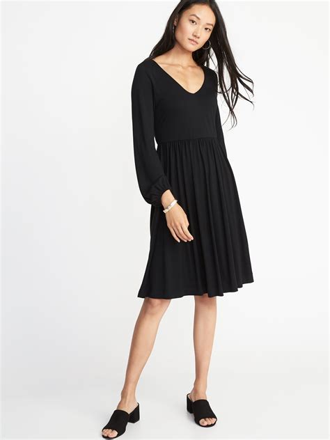 Fit And Flare Jersey Dress For Women Old Navy