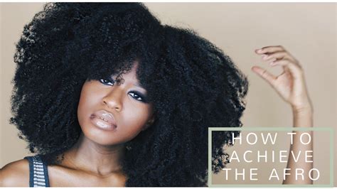 Achieve The Perfecthuge Afro On Type 4a4b4c Both Wet And Dry Natural Hair Youtube