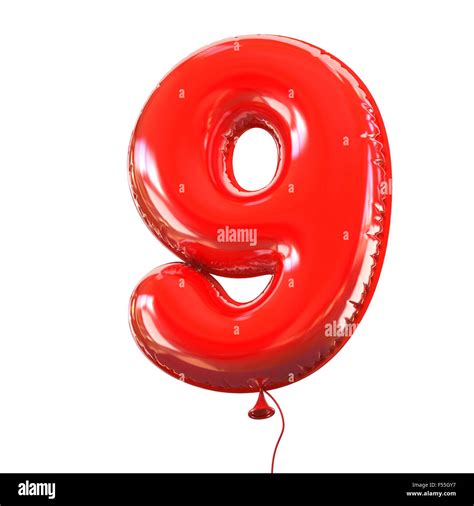 Number Five 9 Balloon Font Stock Photo Alamy