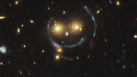 Smiley Face Galaxy Cluster Captured By Hubble Telescope Abc7 Chicago