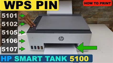 How To Print Wps Pin Hp Smart Tank 5100 5101 5102 5105 5106