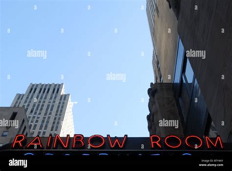 The Entrance To The Rainbow Room In Rockefeller Center In New York