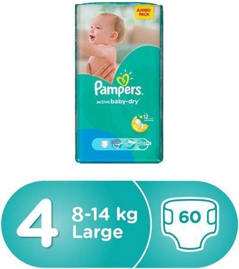 Pampers Active Baby Dry Diapers Size 4 Jumbo Pack 8 14 Kg