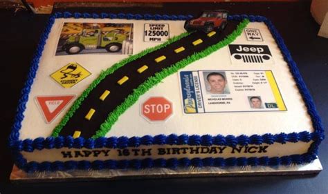 New Driver Cake Boy Birthday Cake Boy 16th Birthday Boys 16th