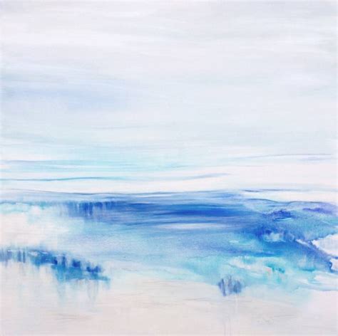 Blue Silence Sold Us Painting By Gesa Reuter Painting Abstract