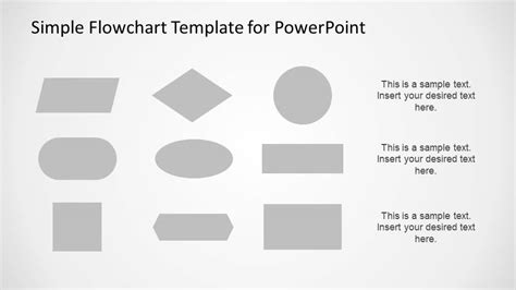 Simple Flowchart Template For Powerpoint Slidemodel