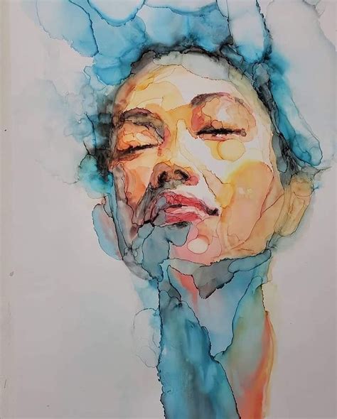 Pin By Jake Hale On Art Inspiration Watercolor Portrait Painting Watercolor Face Watercolor