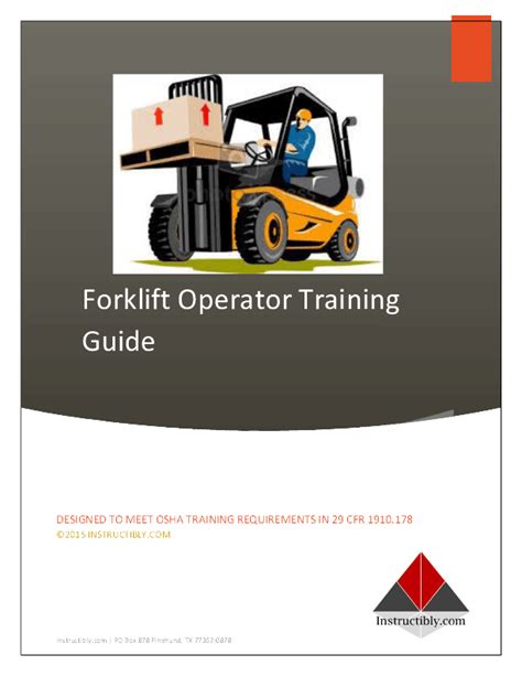 Forklift Operator Training Guide Request