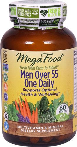 Megafood Men Over 55 One Daily 60 Tablets Vitacost