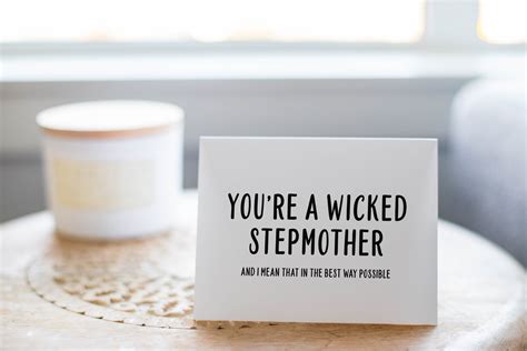 Funny Step Mom Mothers Day Card Mothers Day T For Etsy Israel