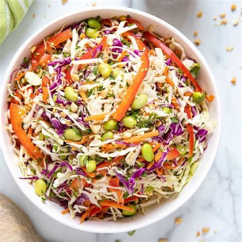 This Asian Slaw Is Crispy Crunchy And Tossed In The Most Delicious