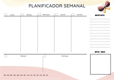 Planificador Semanal Para Imprimir Una Casita De Papel Bullet Journal