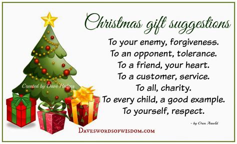 It is a genius machine that can figure out what kind of present is perfect for your present receiver. Daveswordsofwisdom.com: Christmas Gift Suggestions.
