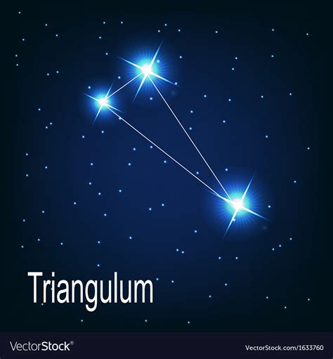The Constellation Triangulum Star In The Night Sky