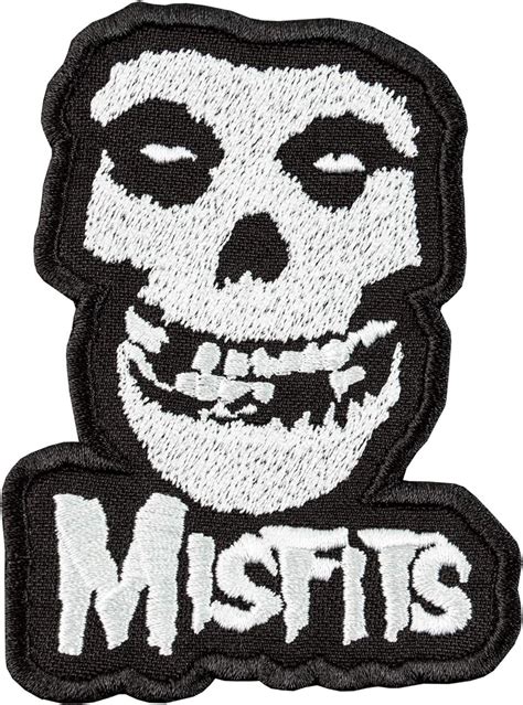 The Misfits Patch Embroidered Crimson Ghost Skull Punk