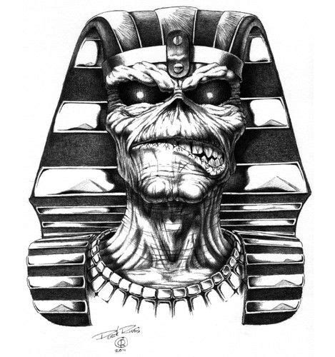 Eddie Powerslave Sketch Iron Maiden Band Iron Maiden Tattoo Iron