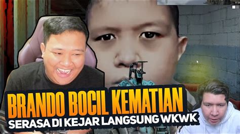 Reaction Windah Di Kejar Brando Bocil Tegangnya Serasa Kaya Lagi Main