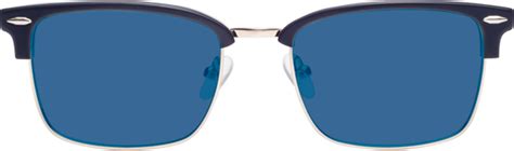 blue geek chic low bridge fit geometric tinted sunglasses with medium blue sunwear lenses xc 5009
